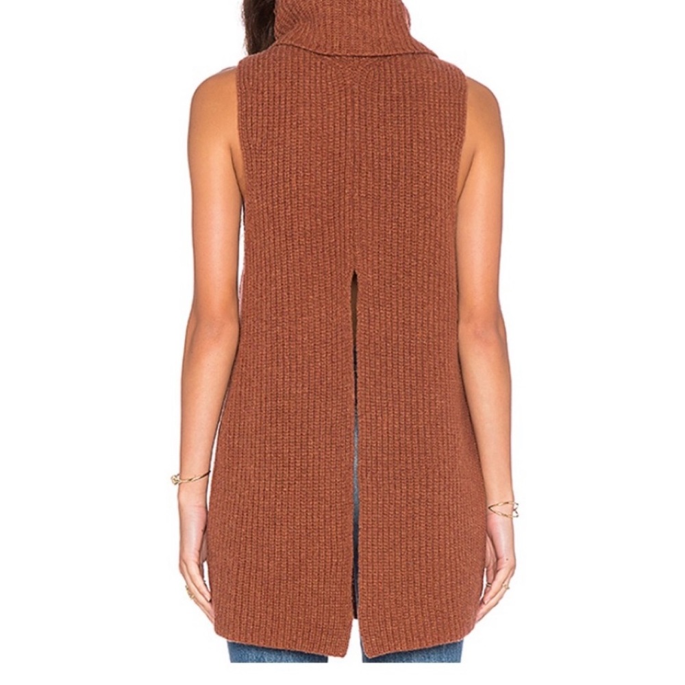 ⭐️ Free People | Burnt Orange Sleeveless Sweater - Picture 3 of 11